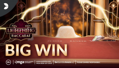 A 1,600x Multiplier Big Win on Lightning Baccarat Live!