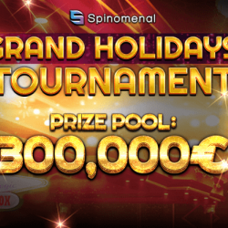 Spinomenal’s Grand Holidays Tournament - €300K Up for Grabs on Casino Universe