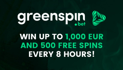 Win up to €1,000 in the GreenSpin Casino Lottery
