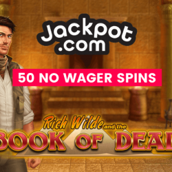 Exclusive Bonus at Jackpot.com: 50 No Wager Free Spins!