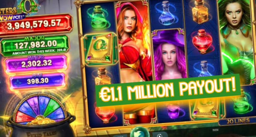 Over €1 Million Payout On Sisters of Oz: WowPot