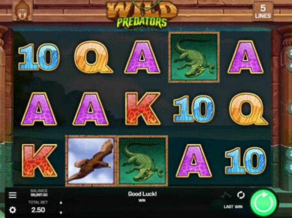 Slots Predators Wild Predators (Golden Rock Studios) Slot Review + Free Demo 2025 🎰