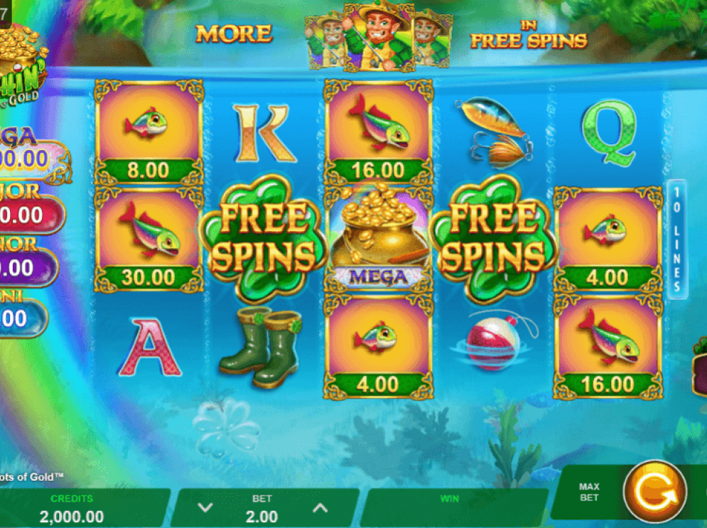 Fishin' Pots of Gold (Gameburger Studios) Slot Review + Free Demo 2026 🎰