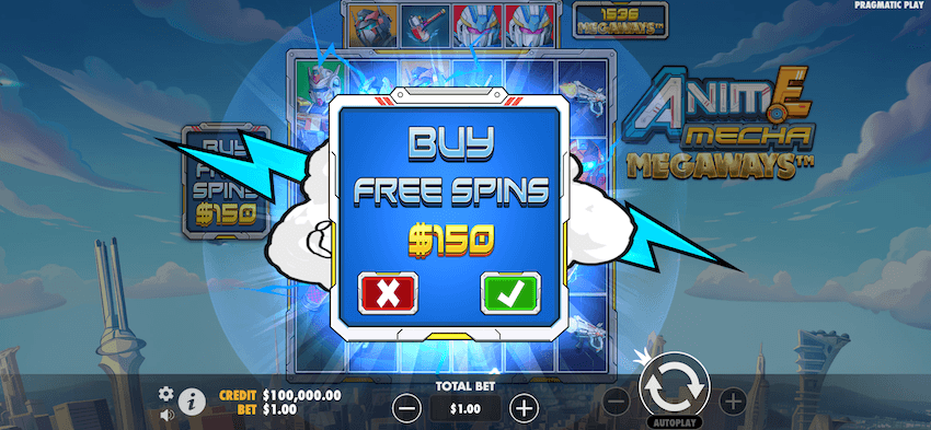 Anime Mecha Megaways bonus buy