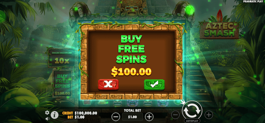 Aztec Smash bonus buy