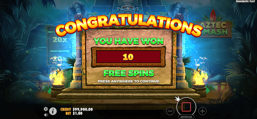 Aztec Smash free spins