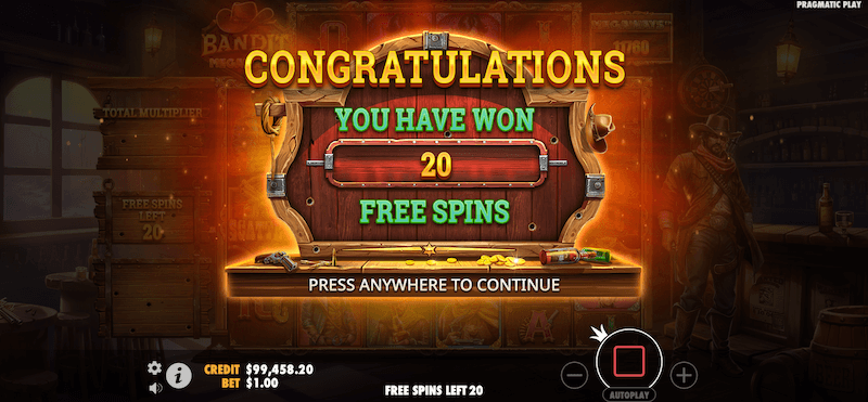 Bandit Megaways free spins