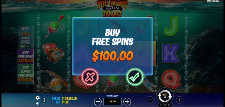 Big Bass Bonanza 1000 bonus buy