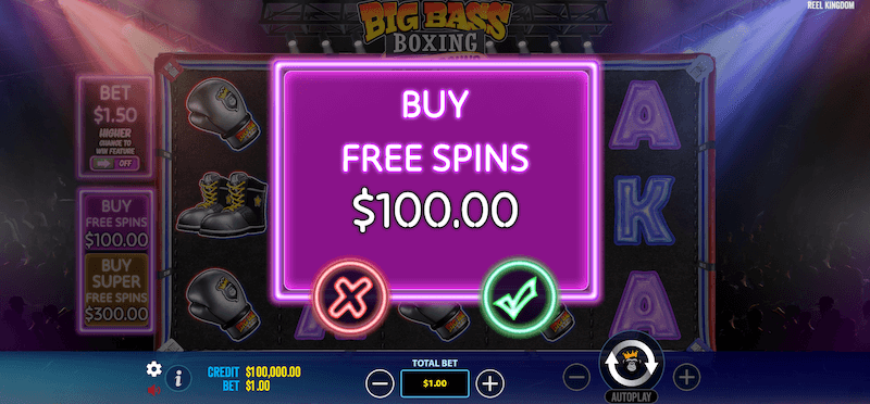 Big Bass Boxing Bonus Round bonus buy