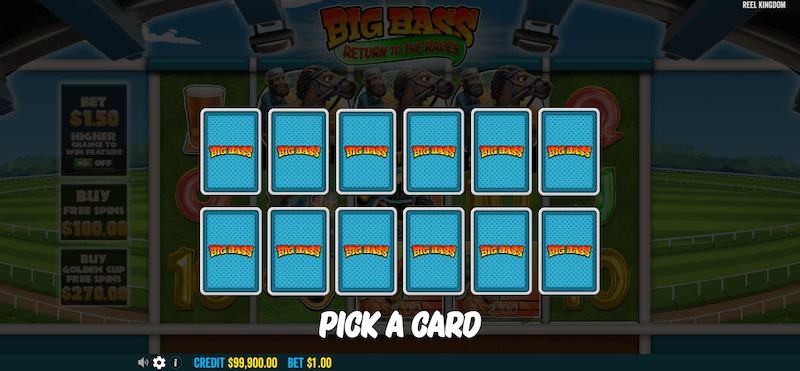 Big Bass Return to the Races bonus feature