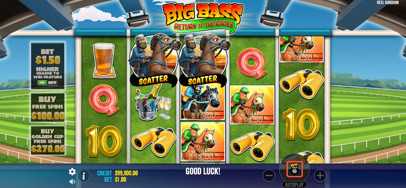 Big Bass Return to the Races scatters