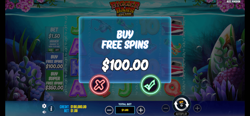 Bigger Bass Splash bonus buy