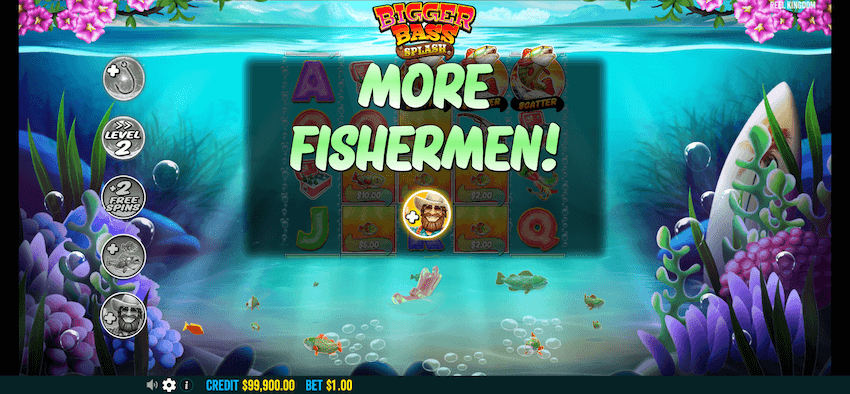 Bigger Bass Splash free spins extra modifiers
