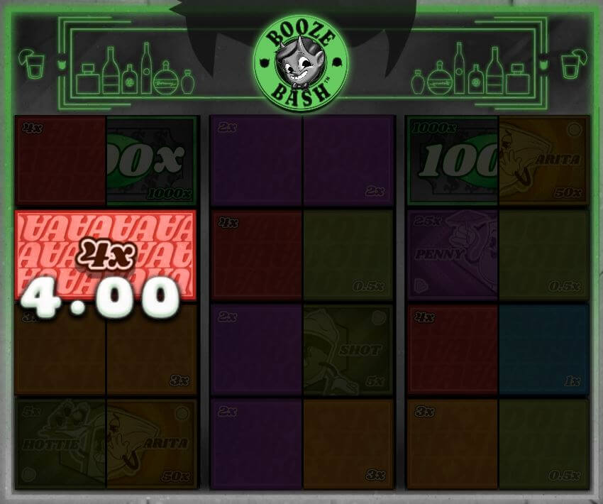 Booze Bash multipliers
