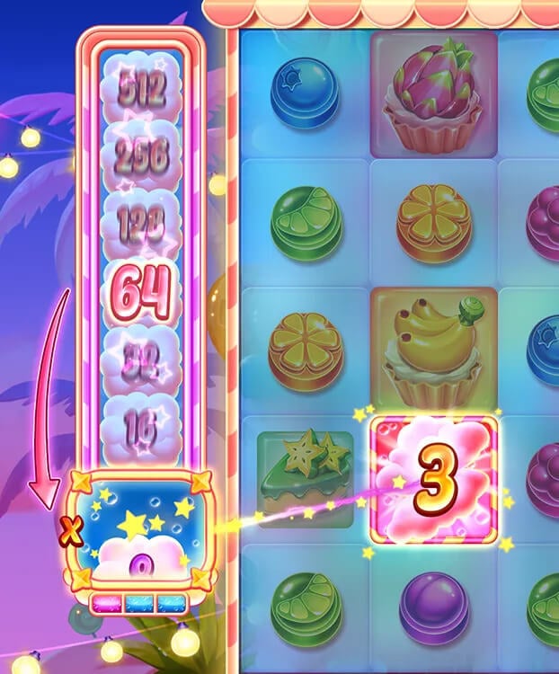 Candy Blast multiplier boost symbol