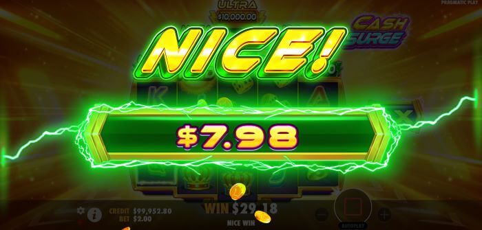 Cash Surge big win