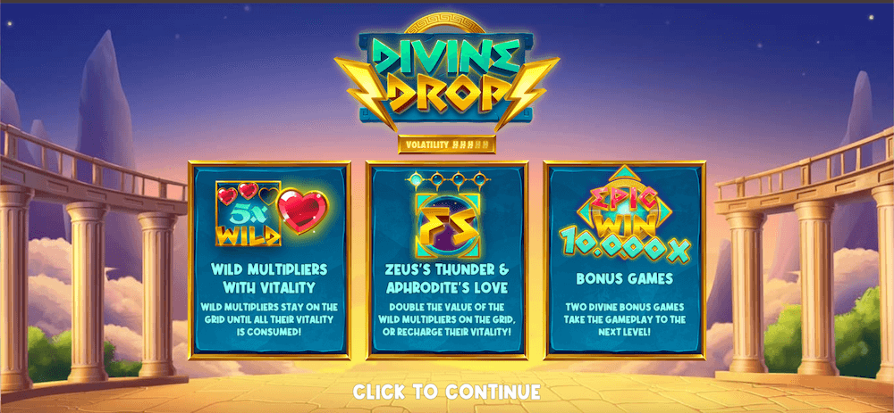 Divine Drop slot bonus features