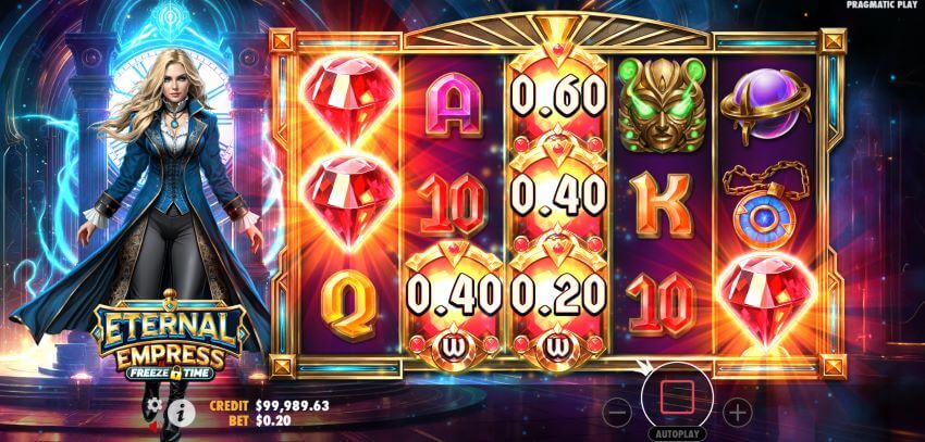 Eternal Empress Freeze Time money collect symbols