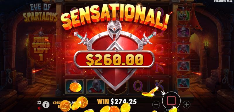 Eye of Spartacus big win