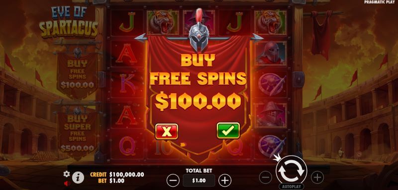 Eye of Spartacus bonus buy