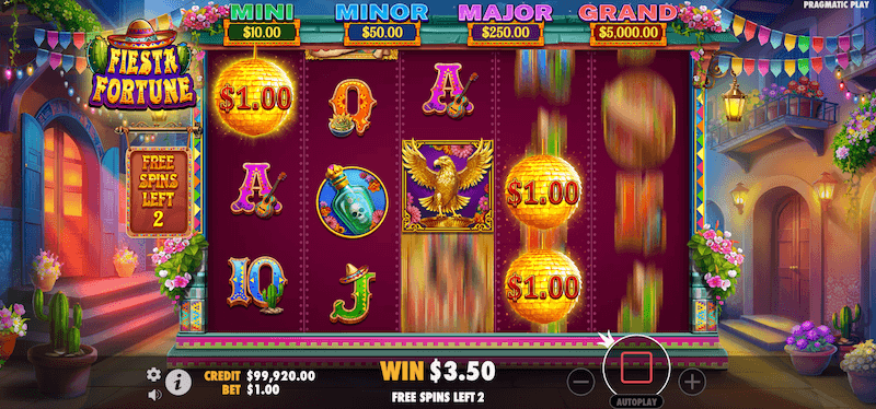 Fiesta Fortune money symbols