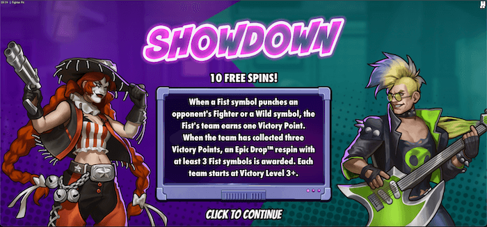 Fighter Pit Free Spins feature