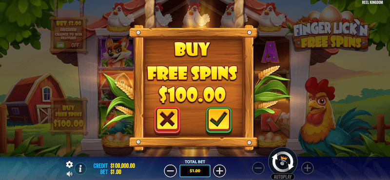 Finger Lick'n Free Spins bonus buy