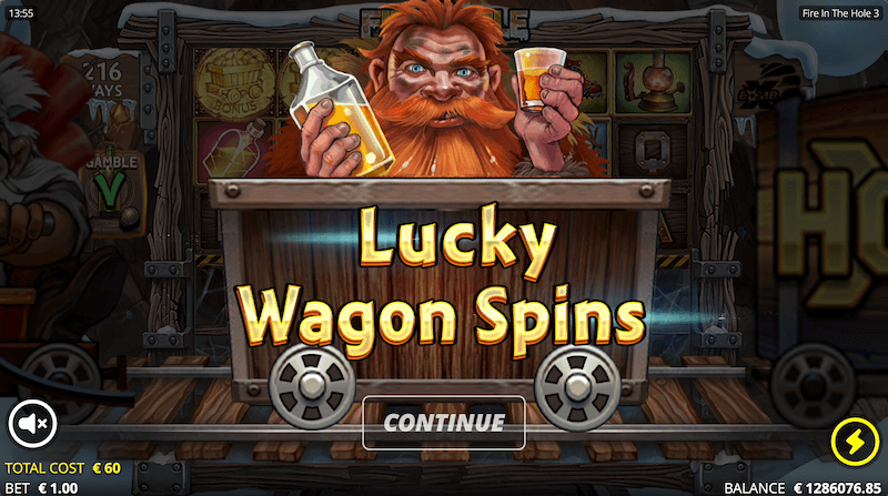 Fire in the Hole 3 Lucky Wagon Spins