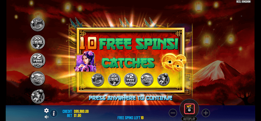 Floating Dragon Year of the Snake free spins