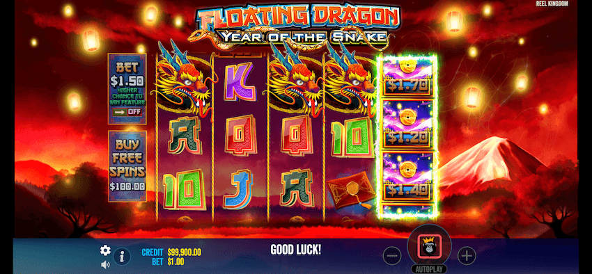 Floating Dragon Year of the Snake scatters