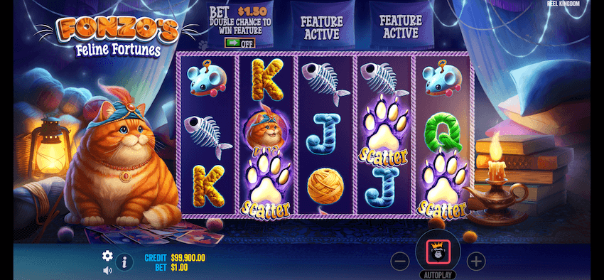 Fonzo’s Feline Fortunes scatters