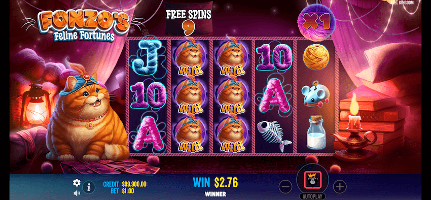 Fonzo’s Feline Fortunes wild reels