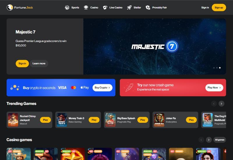 Fortunejack crypto casino