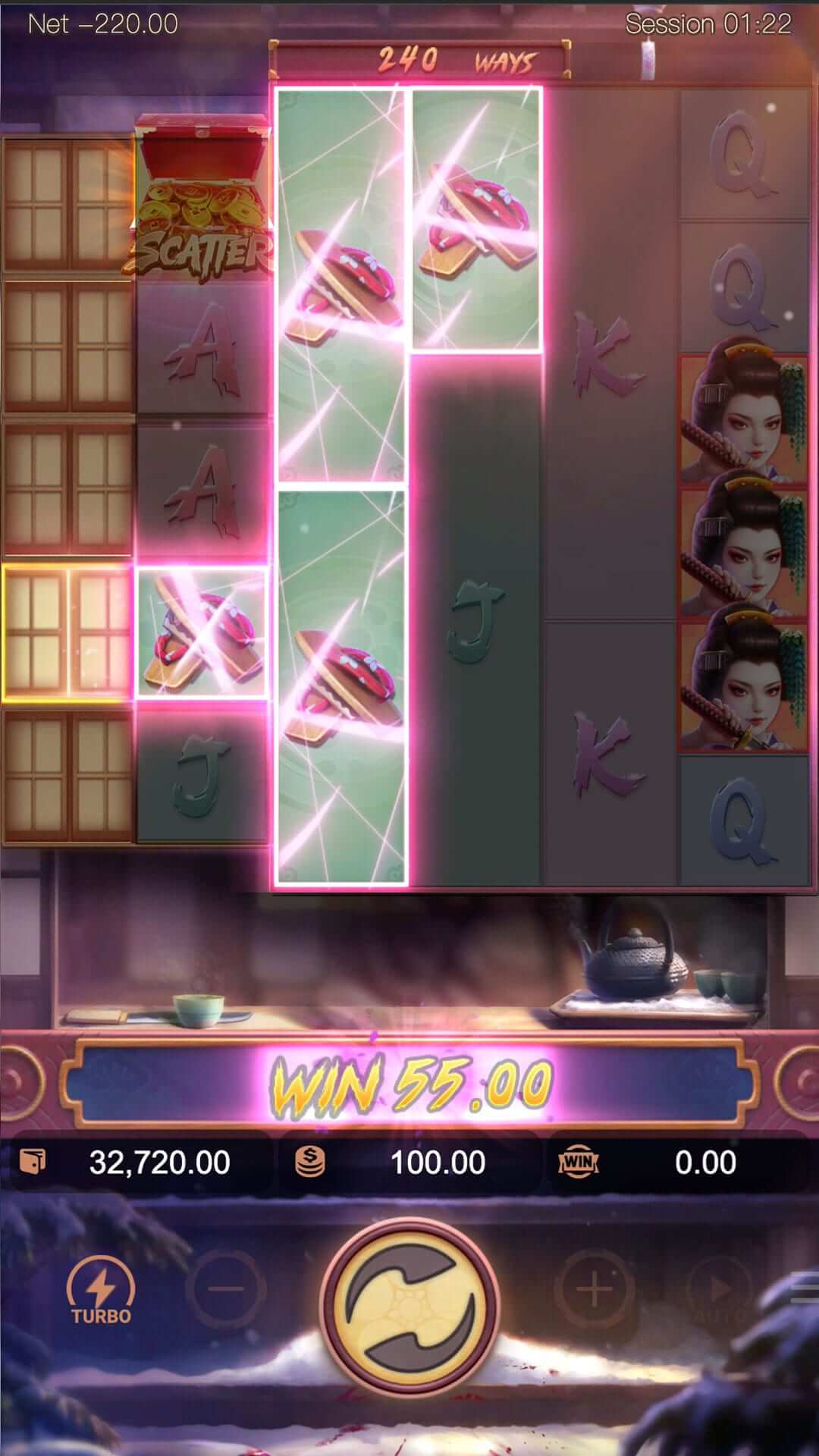 Geisha's Revenge multipliers