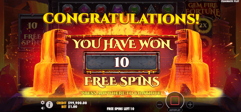 Gem Fire Fortune free spins