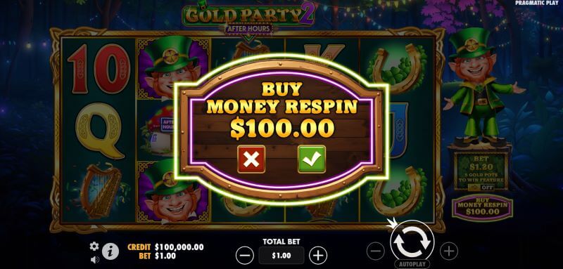 Gold Party 2 After Hours bonus buy