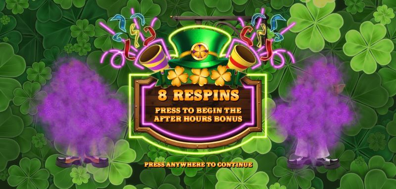 Gold Party 2 After Hours respins feature