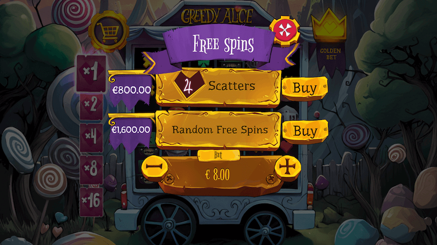 Greedy Alice bonus buy