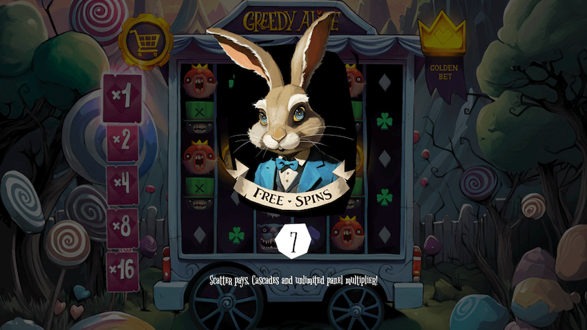 Greedy Alice free spins
