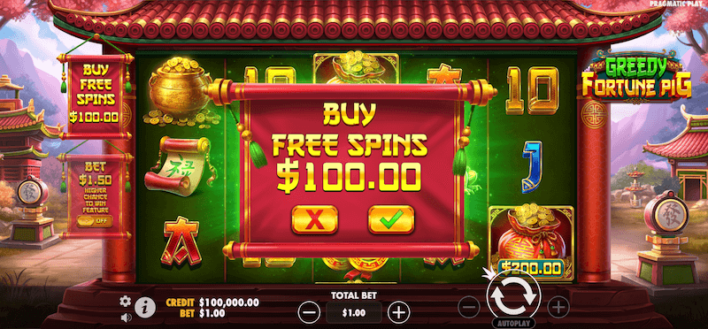 Greedy Fortune Pig bonus buy