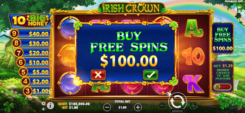 Irish Crown bonus buy