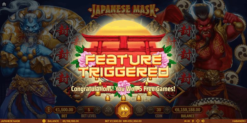 Japanese Mask slot free spins