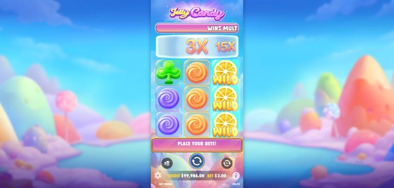 Jelly Candy wild symbols
