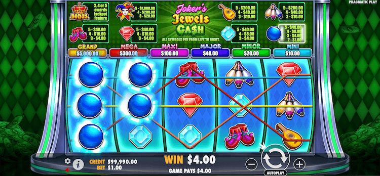 Joker's Jewels Cash how to win