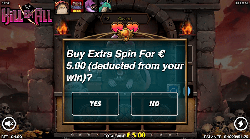 Kill Em All Extra Spin