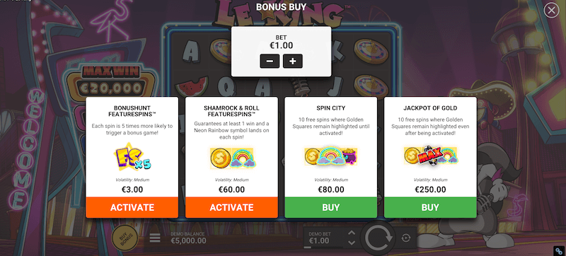 Le King bonus buy