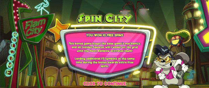 Le King Spin City free spins bonus