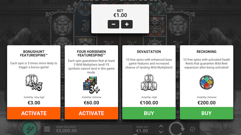 Life and Death bonus buy