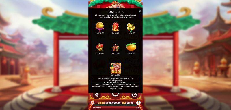 Lucky Monkey slot symbols