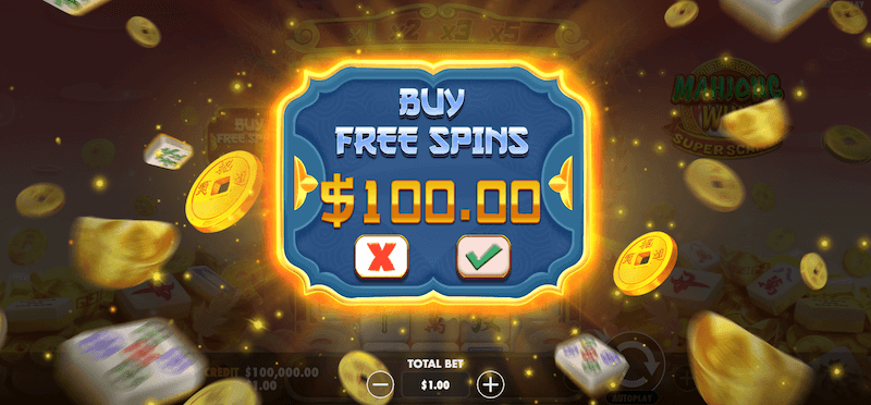 Mahjong Wins Super Scatter bonus buy